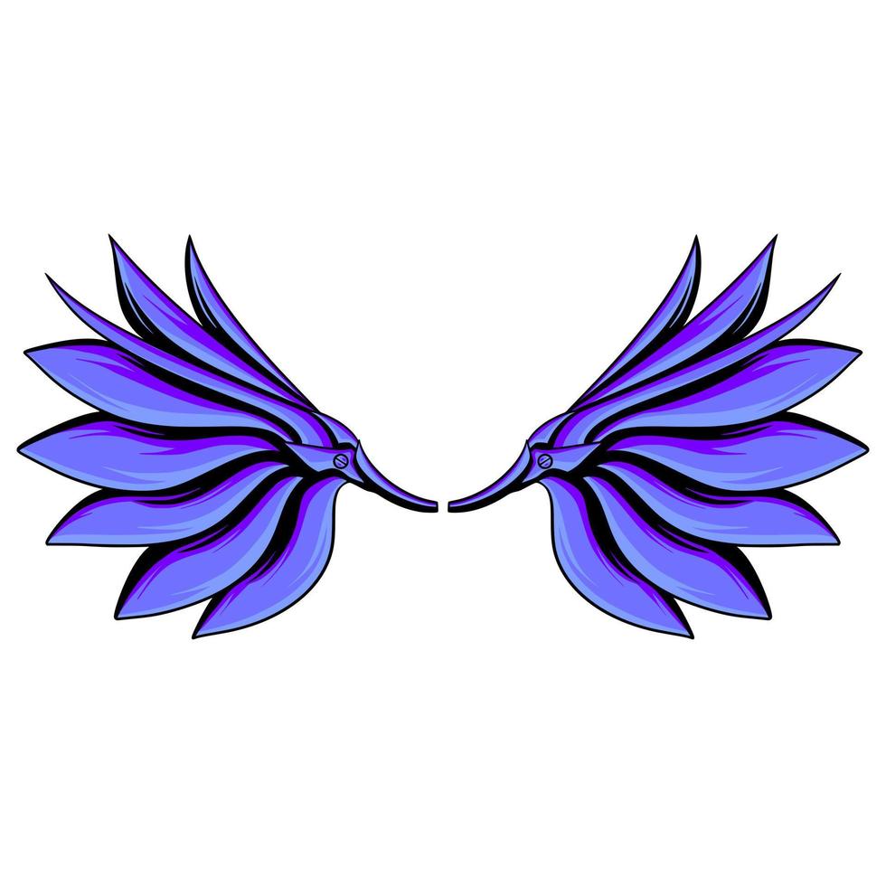 Wing cartoon art illustration vector