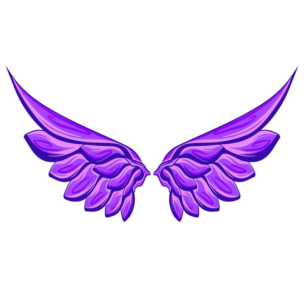 Wing cartoon art illustration vector