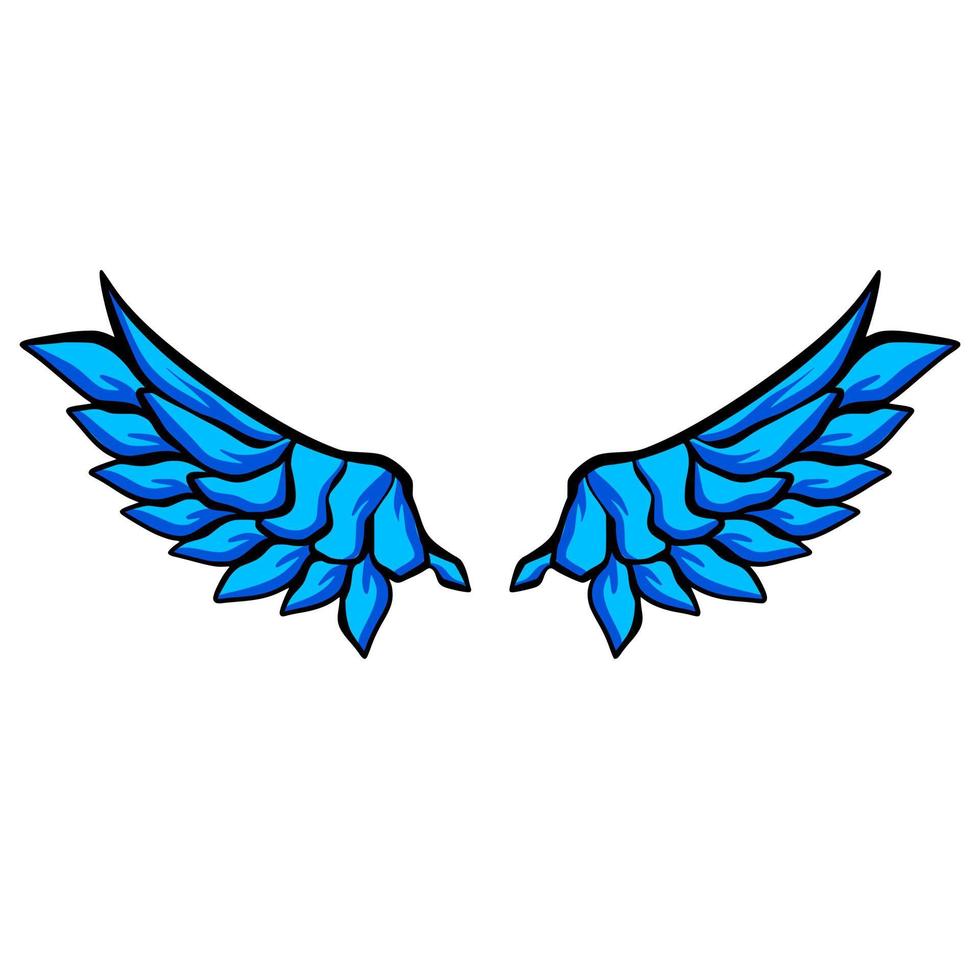 Wing cartoon art illustration vector