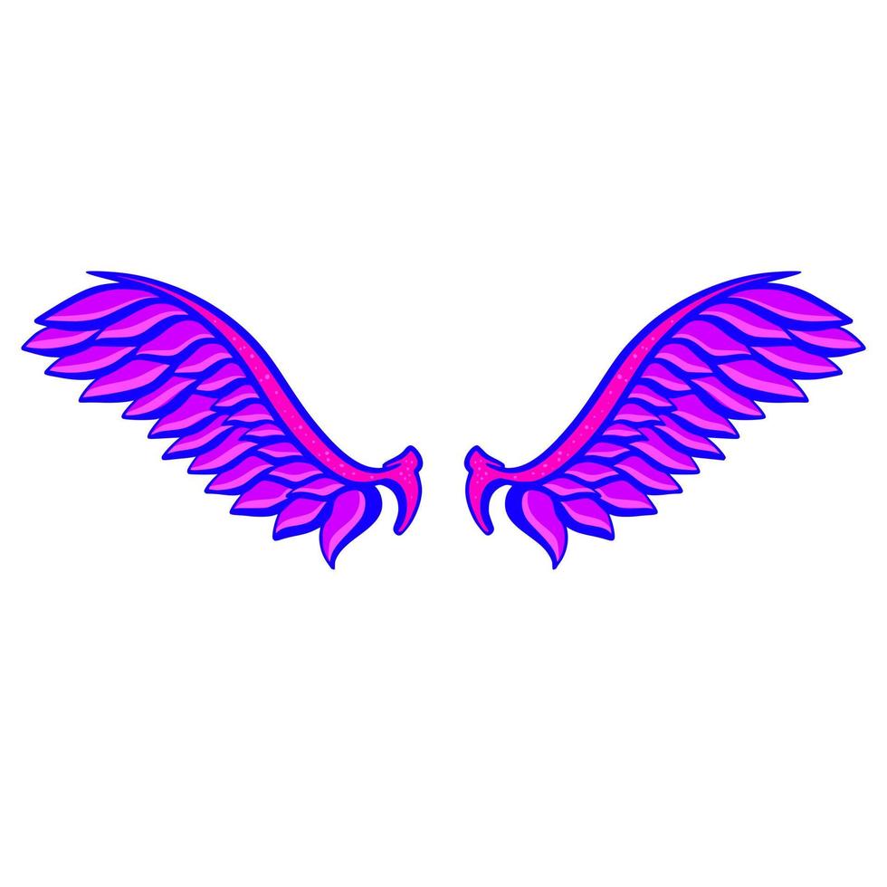 Wing cartoon art illustration vector