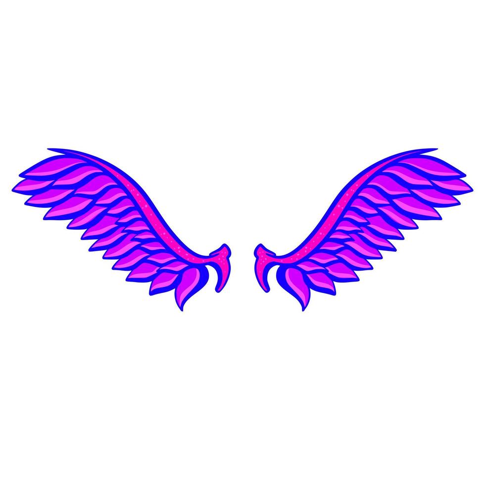 Wing cartoon art illustration vector