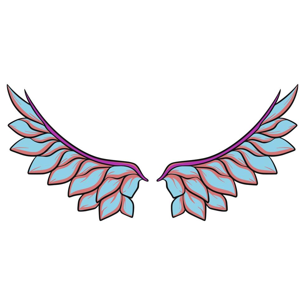 Wing cartoon art illustration vector