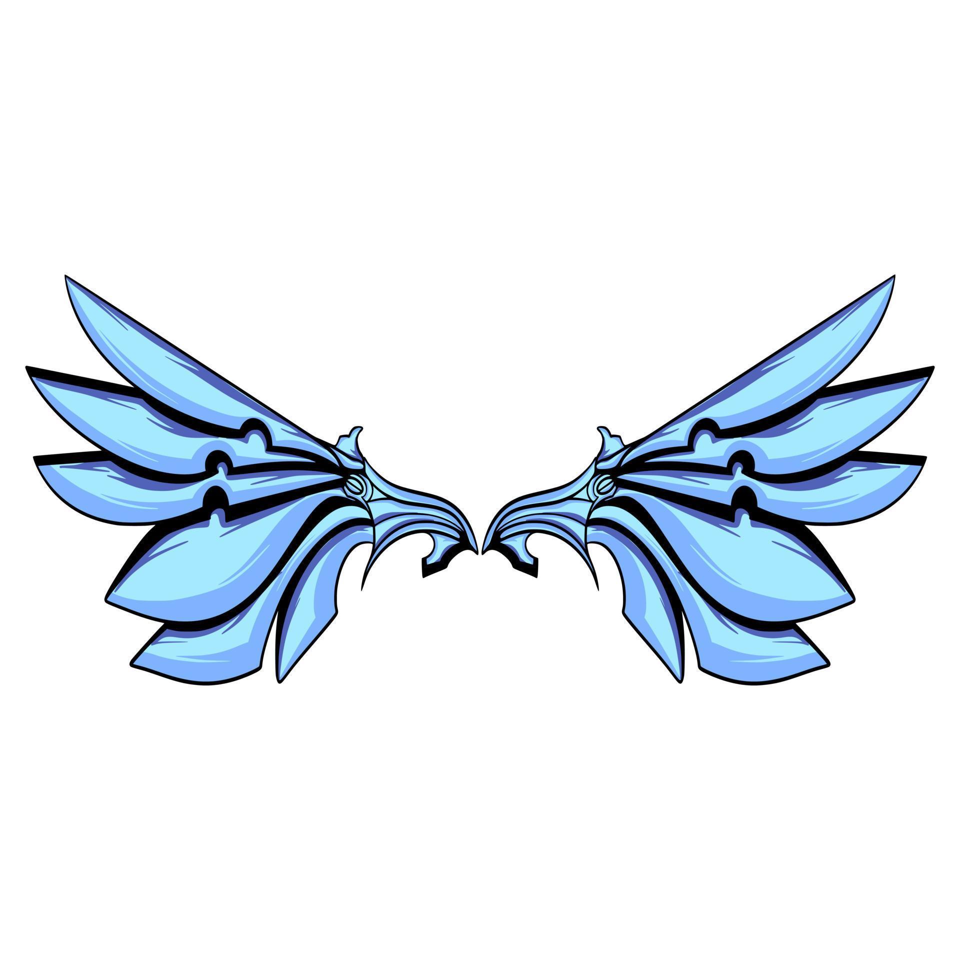 Wing cartoon art illustration 20719981 Vector Art at Vecteezy