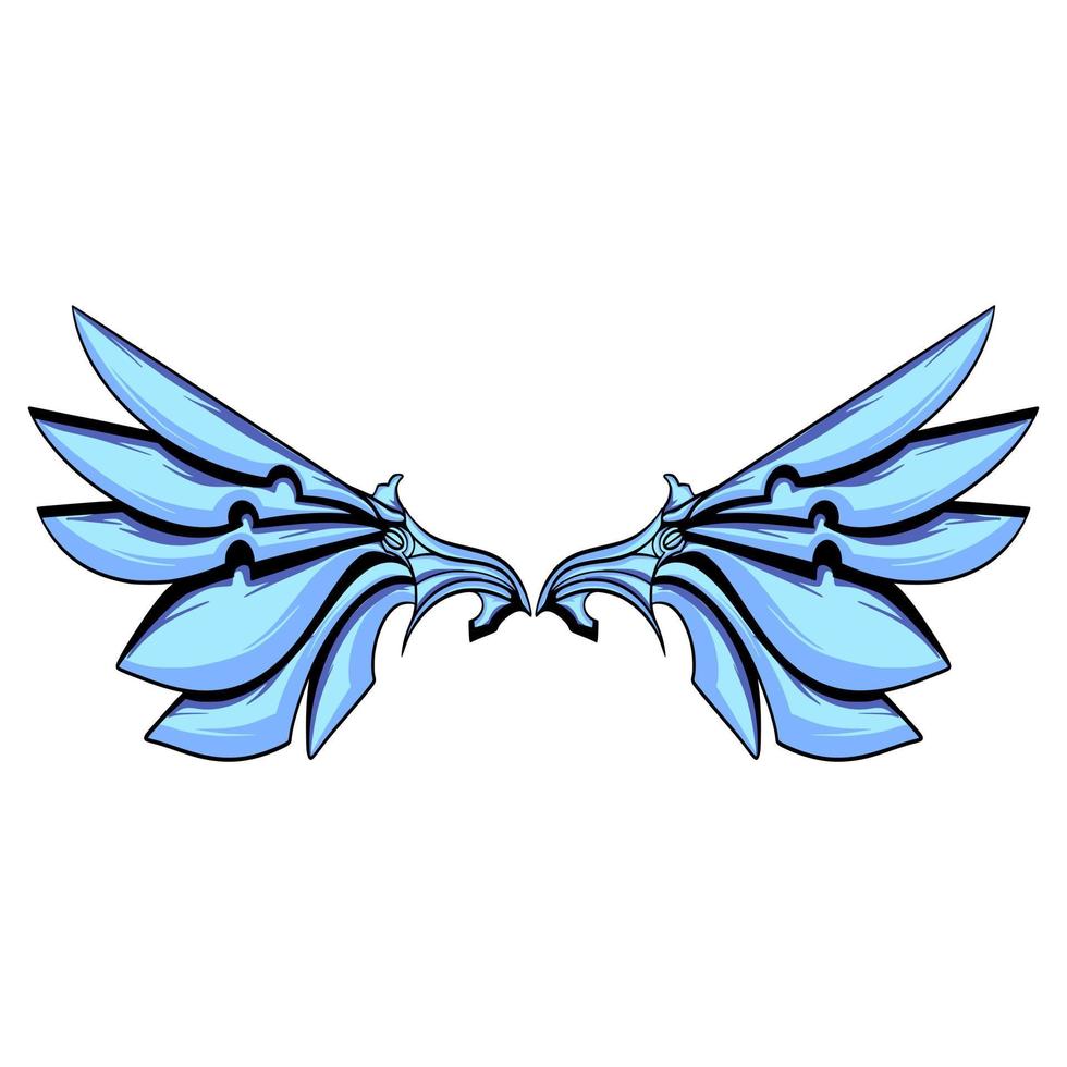 Wing cartoon art illustration vector