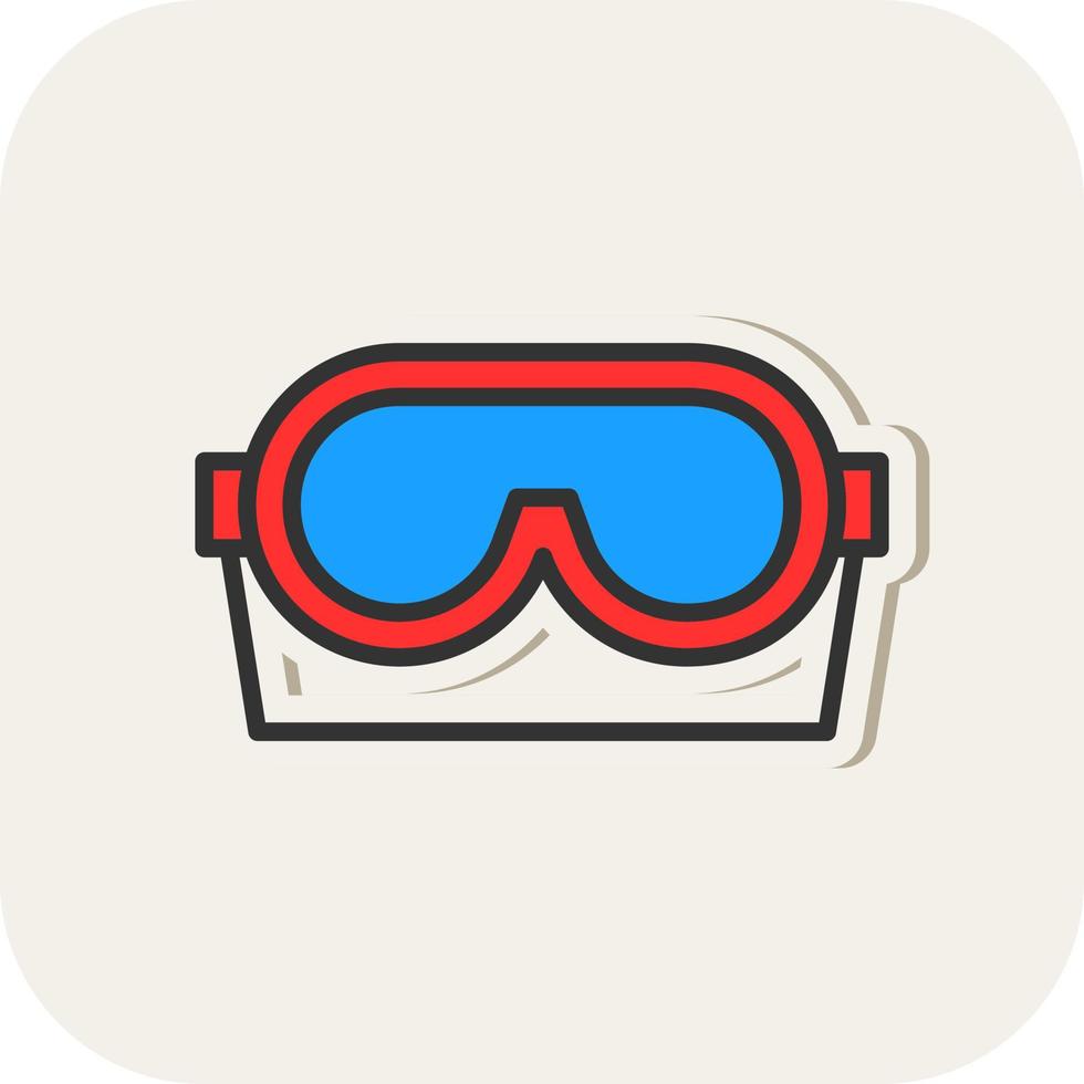 Goggles Vector Icon Design