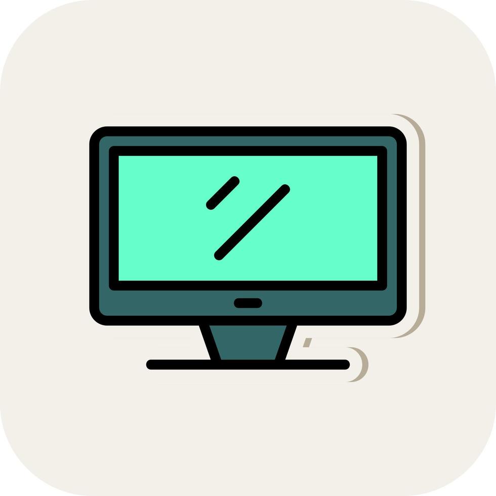 Monitor Vector Icon Design