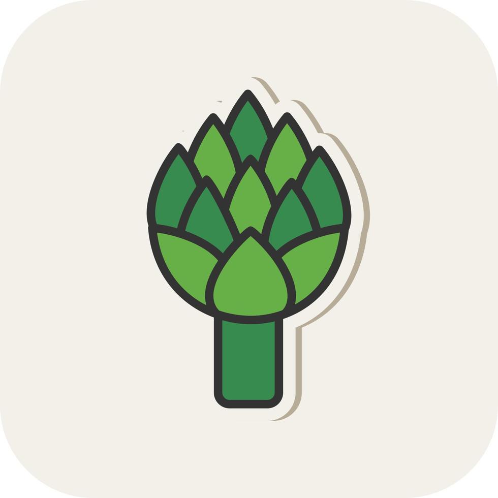 Artichoke Vector Icon Design
