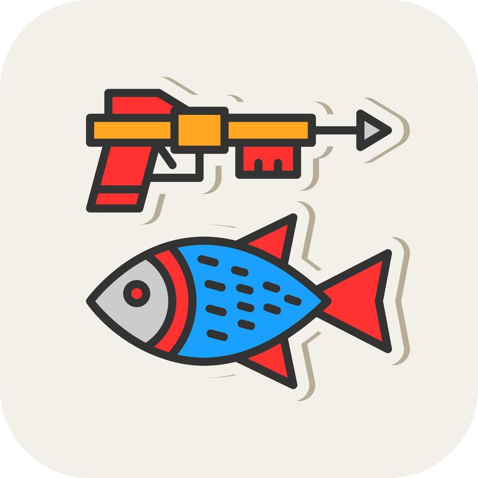 Spearfishing Vector Icon Design