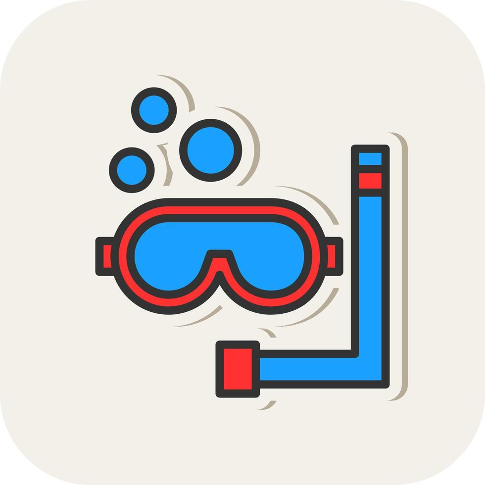 Snorkeling Vector Icon Design