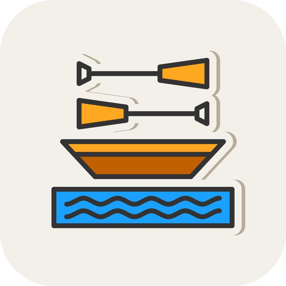 Rowing Vector Icon Design