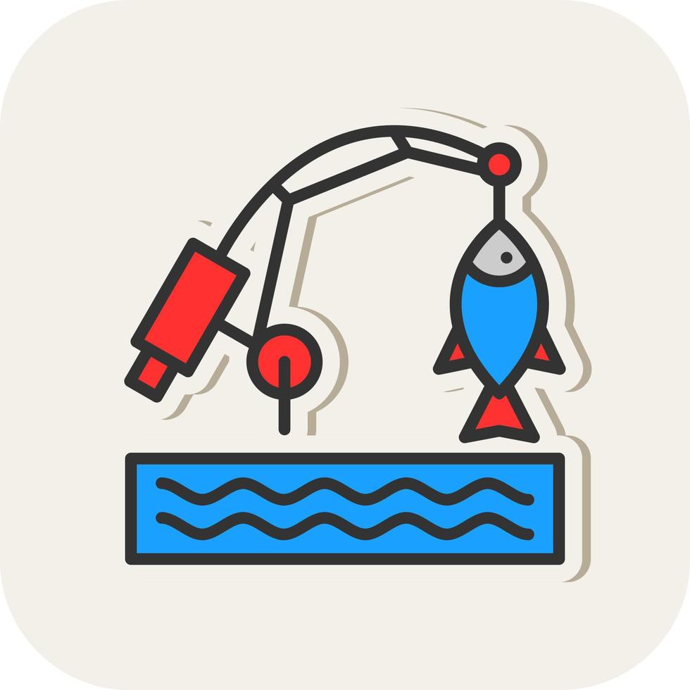 diseño de icono de vector de pesca