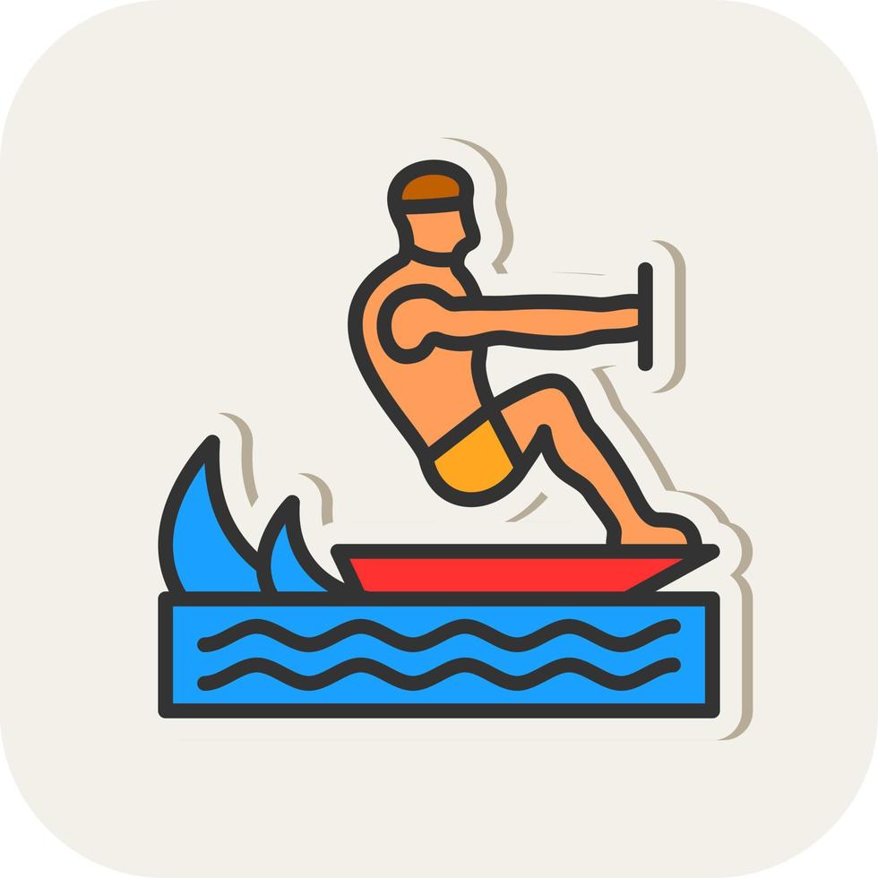 Surfing Vector Icon Design