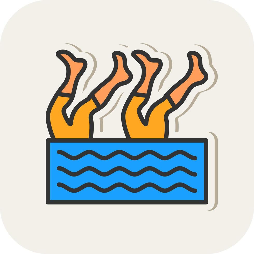 Artistic Swimming Vector Icon Design