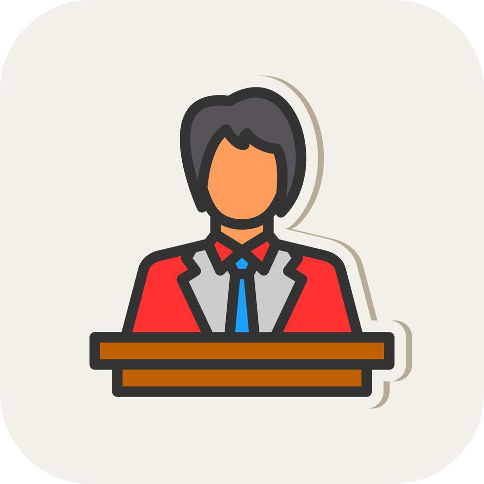 Director Female Vector Icon Design