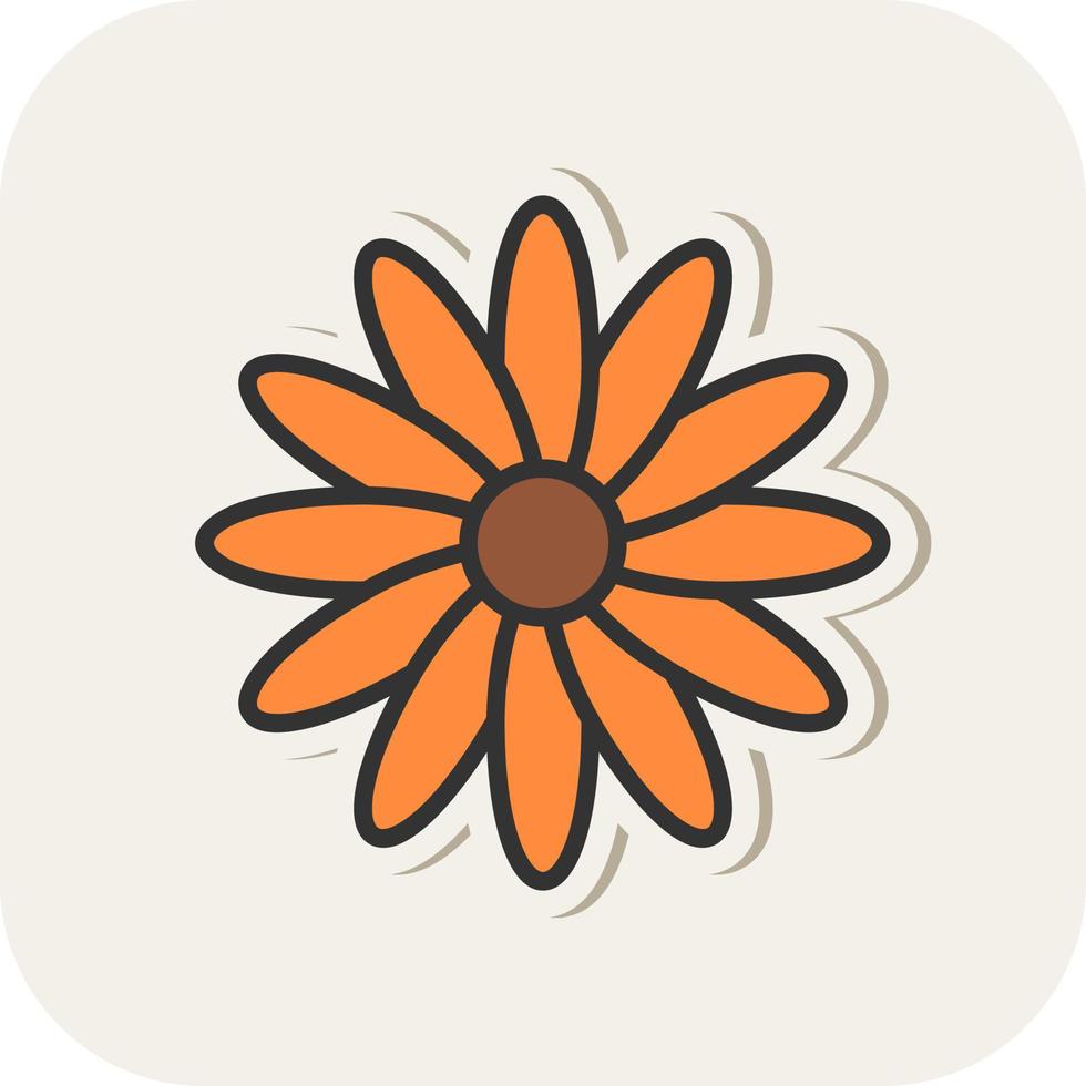 Calendula Vector Icon Design