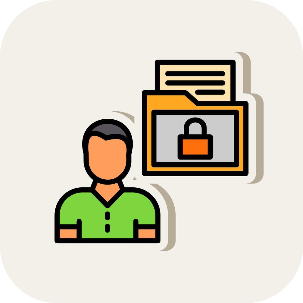 Sensitive Personal Data Vector Icon Design