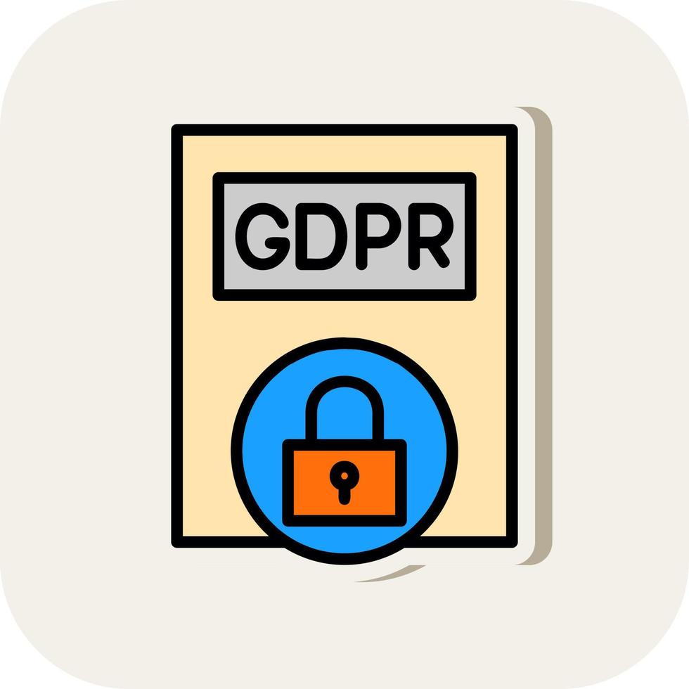 Gdpr Policy Vector Icon Design
