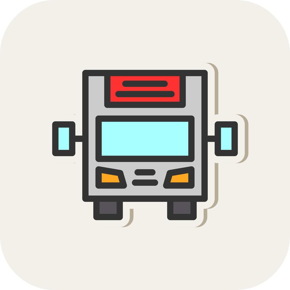 Bus Display Vector Icon Design