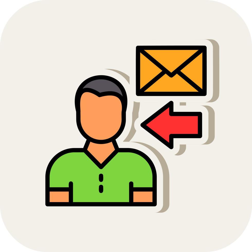 Recipient Vector Icon Design