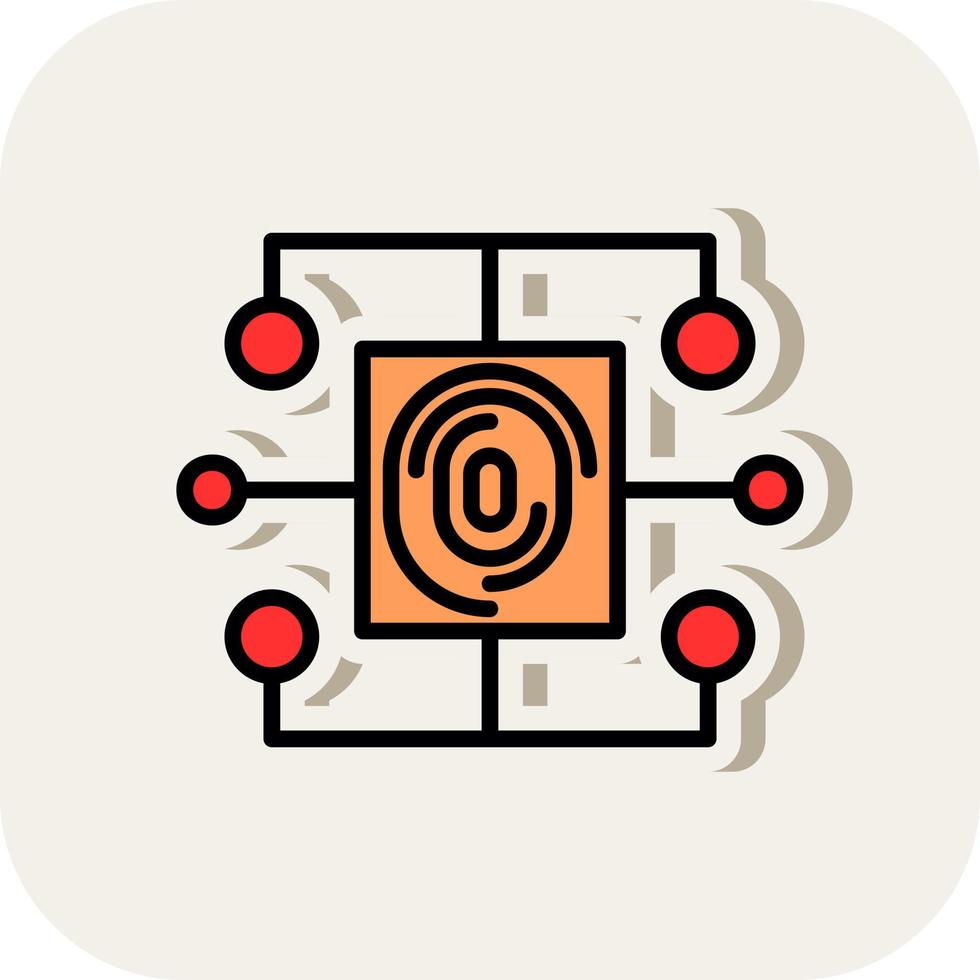 Biometric Data Vector Icon Design