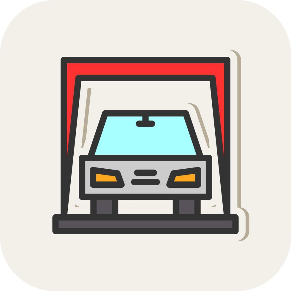 Car Display Vector Icon Design