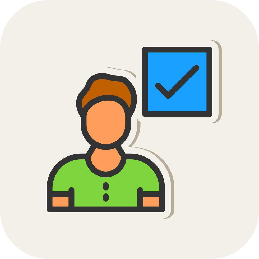 Correct User Vector Icon Design