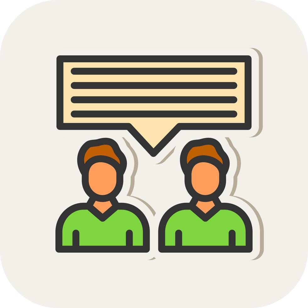 Discussion Vector Icon Design