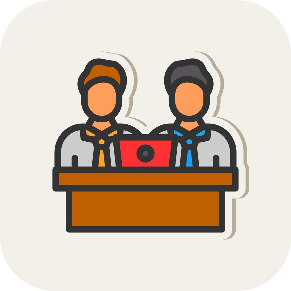 Colleagues Vector Icon Design