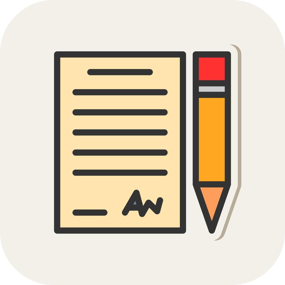Contract Vector Icon Design