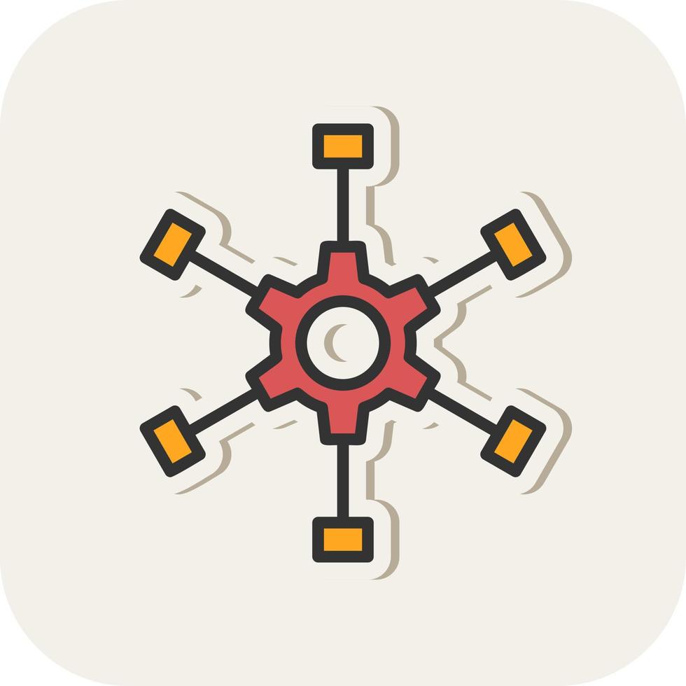 Outsource Management Vector Icon Design