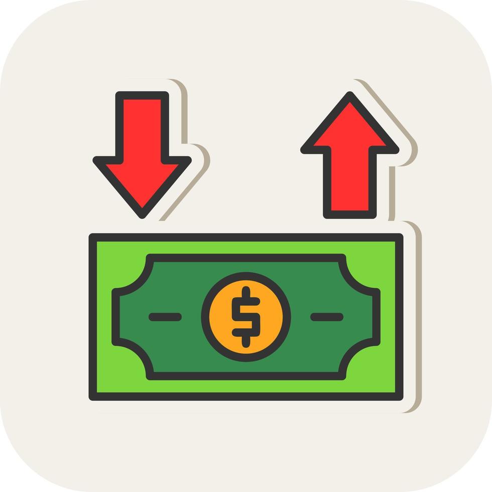 Cash Flow Vector Icon Design