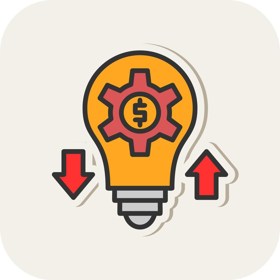 Project Revenue Vector Icon Design