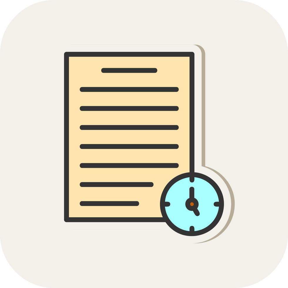 Project Deadline Vector Icon Design