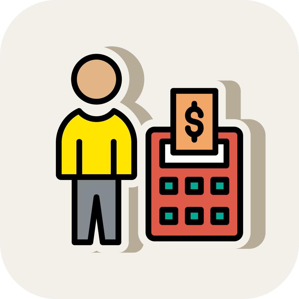 Accountant Vector Icon Design