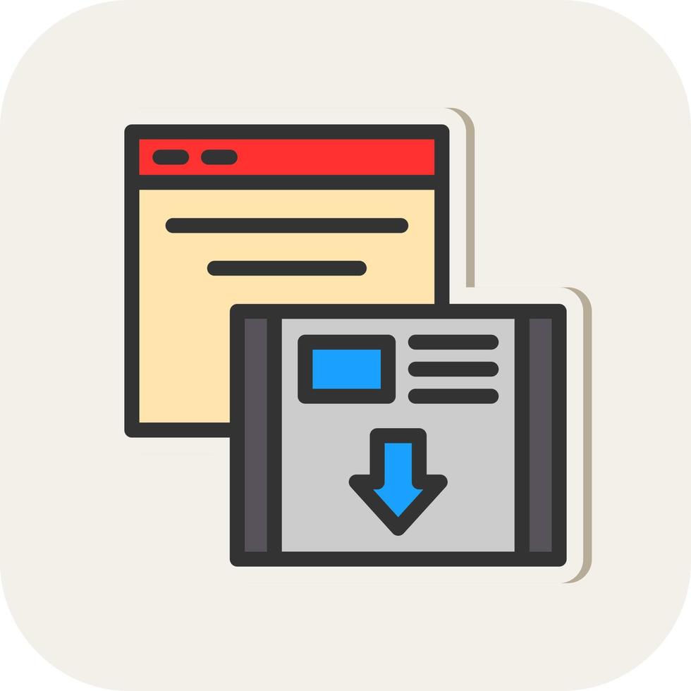Landing Page Vector Icon Design