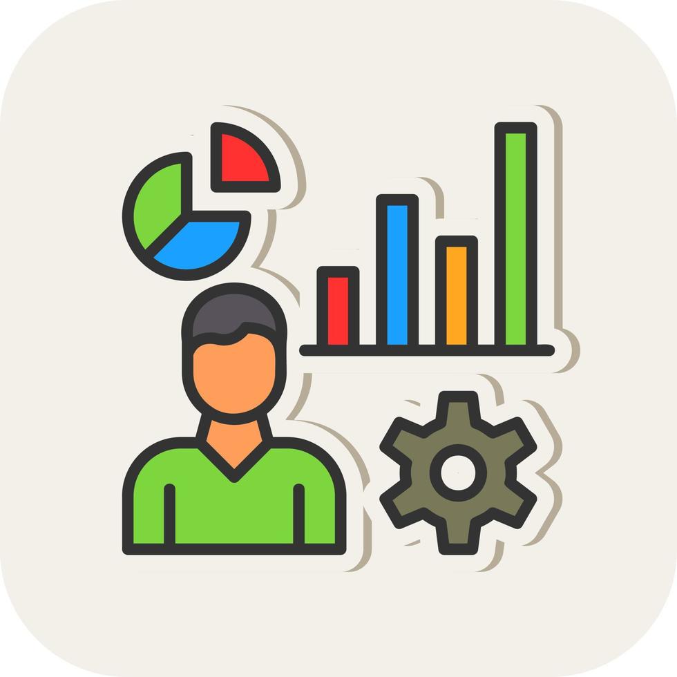 Ux Analytics Vector Icon Design