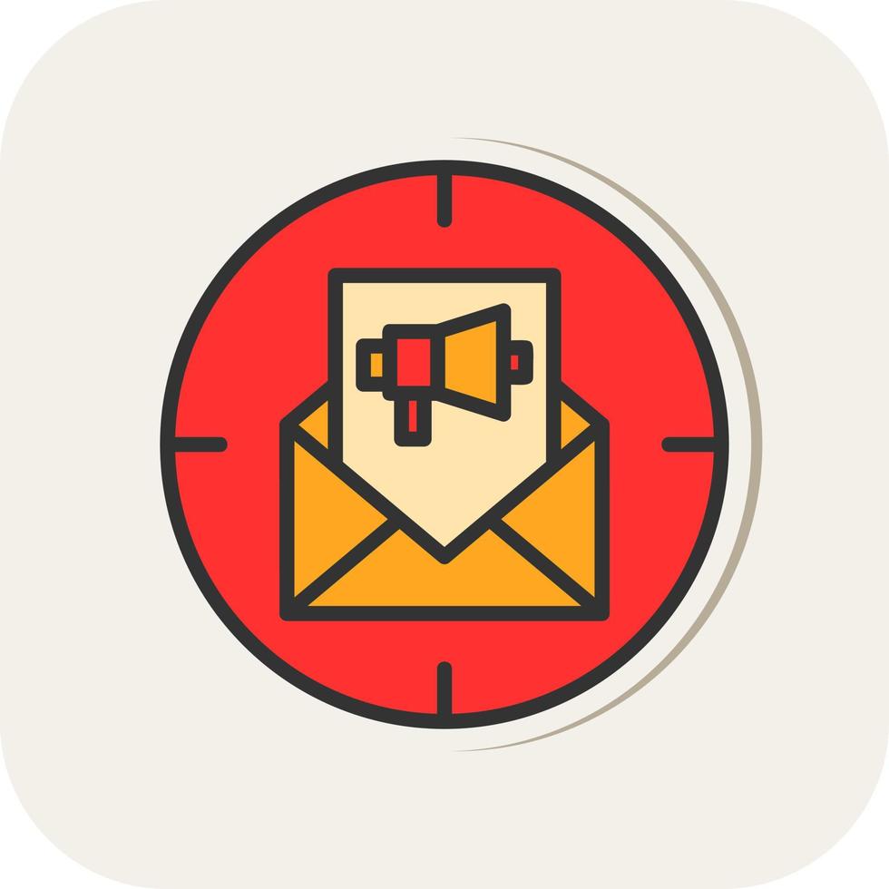 Email Direct Marketing Vector Icon Design