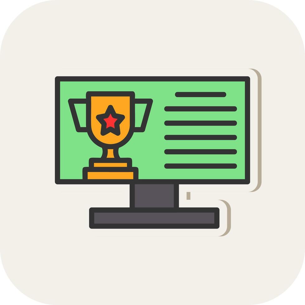 Online Contest Vector Icon Design