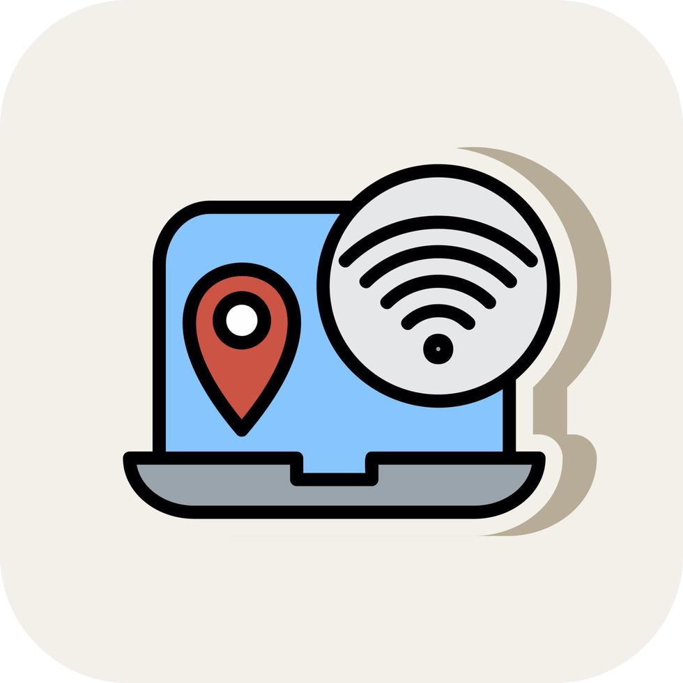Digital Nomad Hub Vector Icon Design