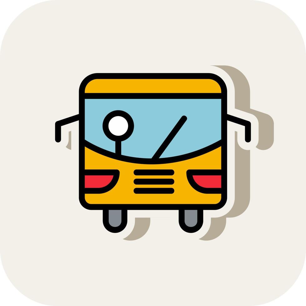 Public Transport Vector Icon Design