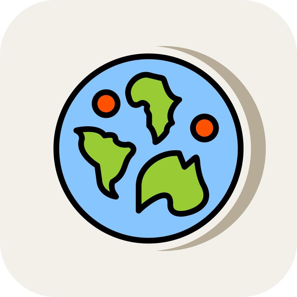 World Map Vector Icon Design