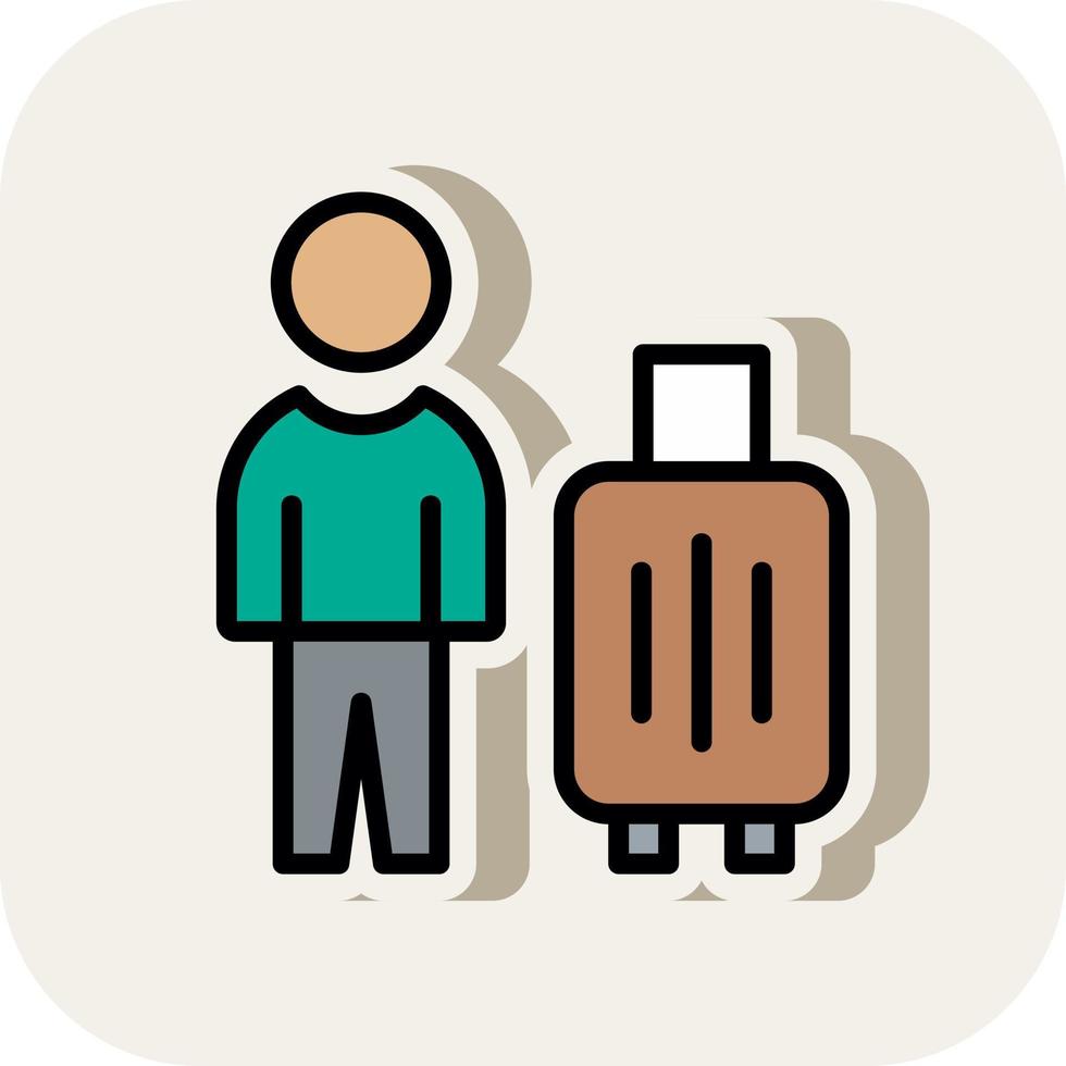 Solo Travel Vector Icon Design