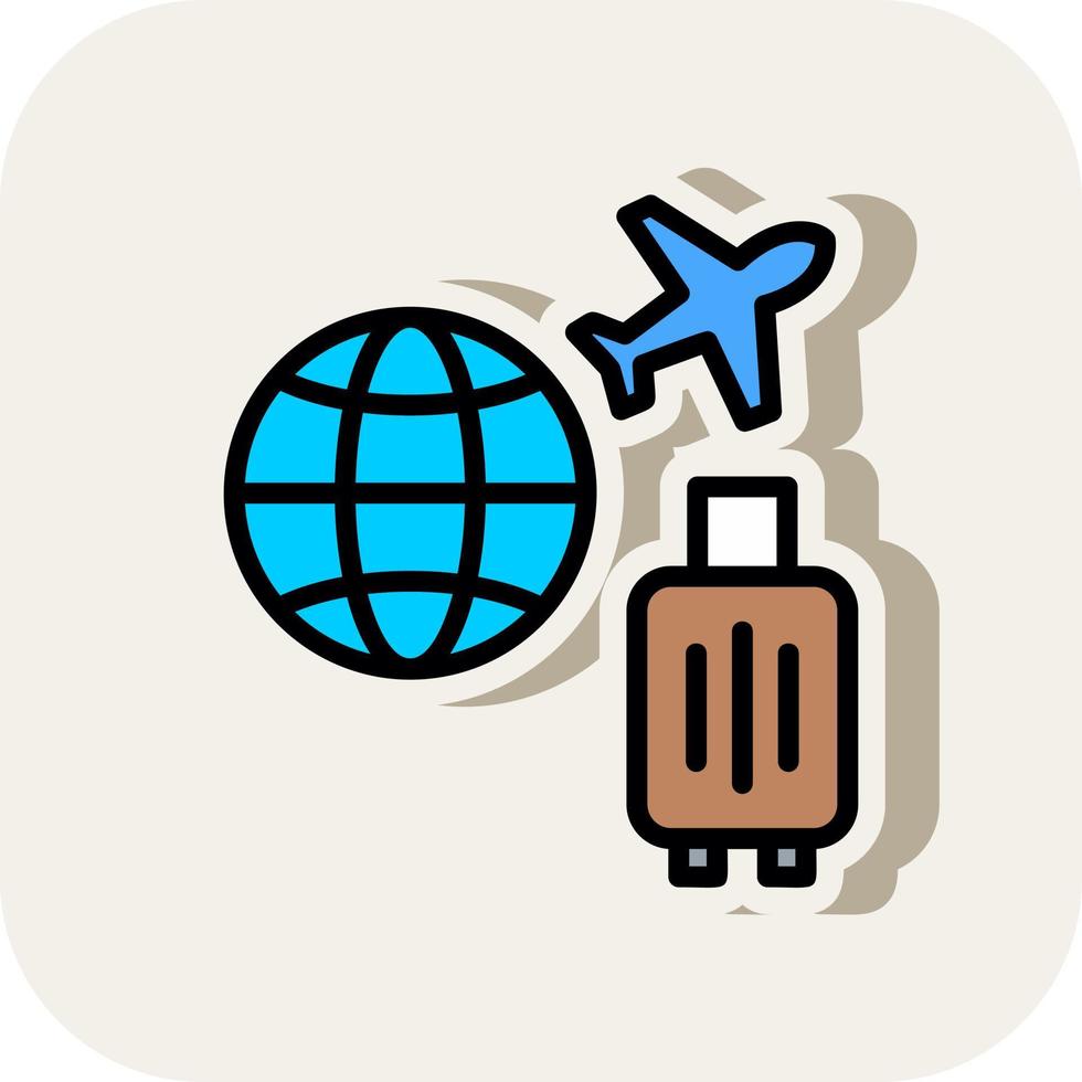 Travel Insurance Vector Icon Design