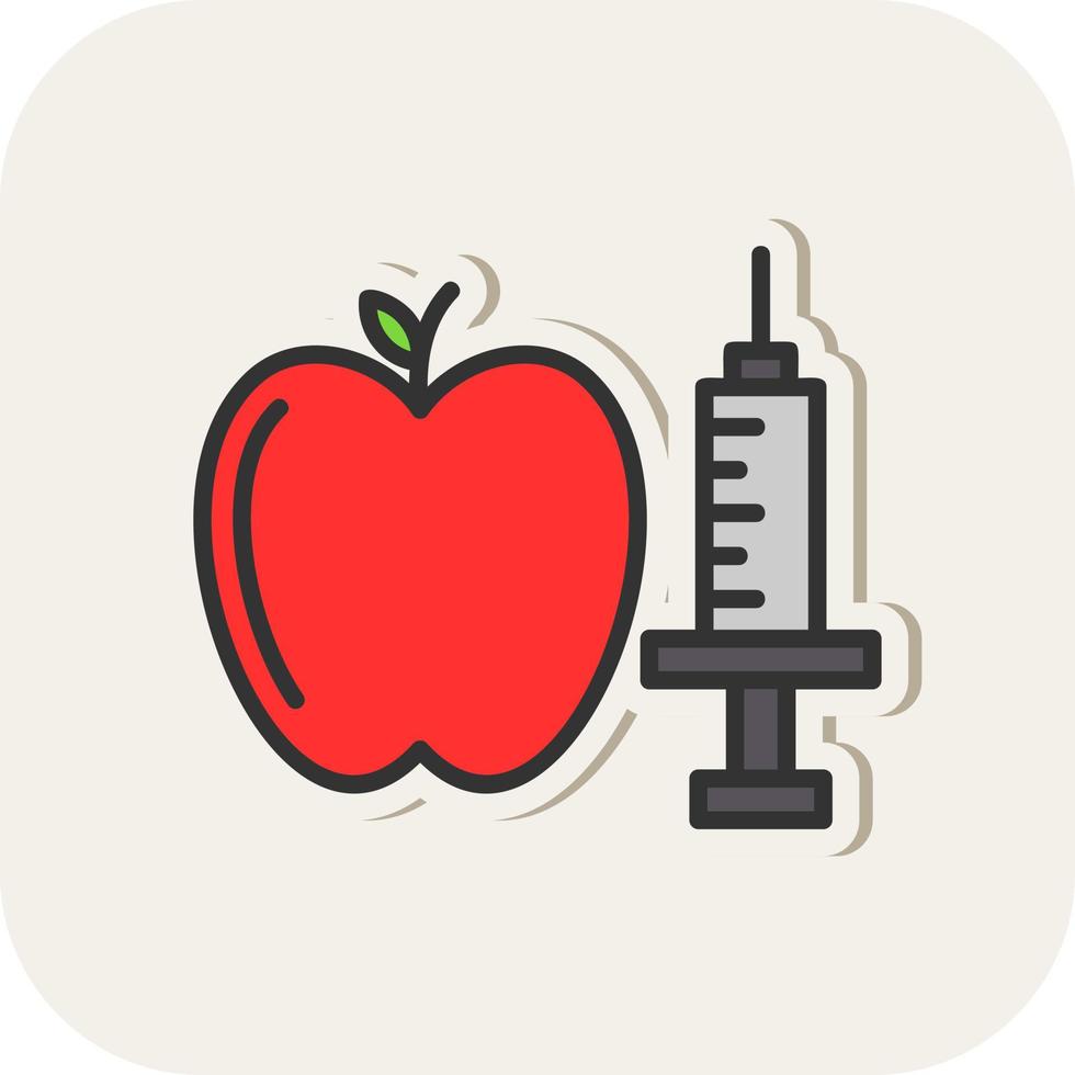 Genetic Modification Food Vector Icon Design