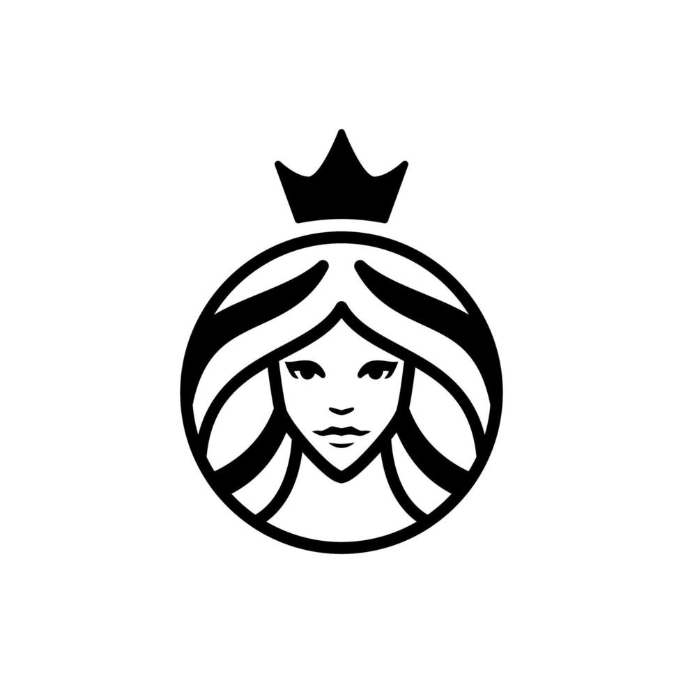Queen Beauty Logo Design Templates vector