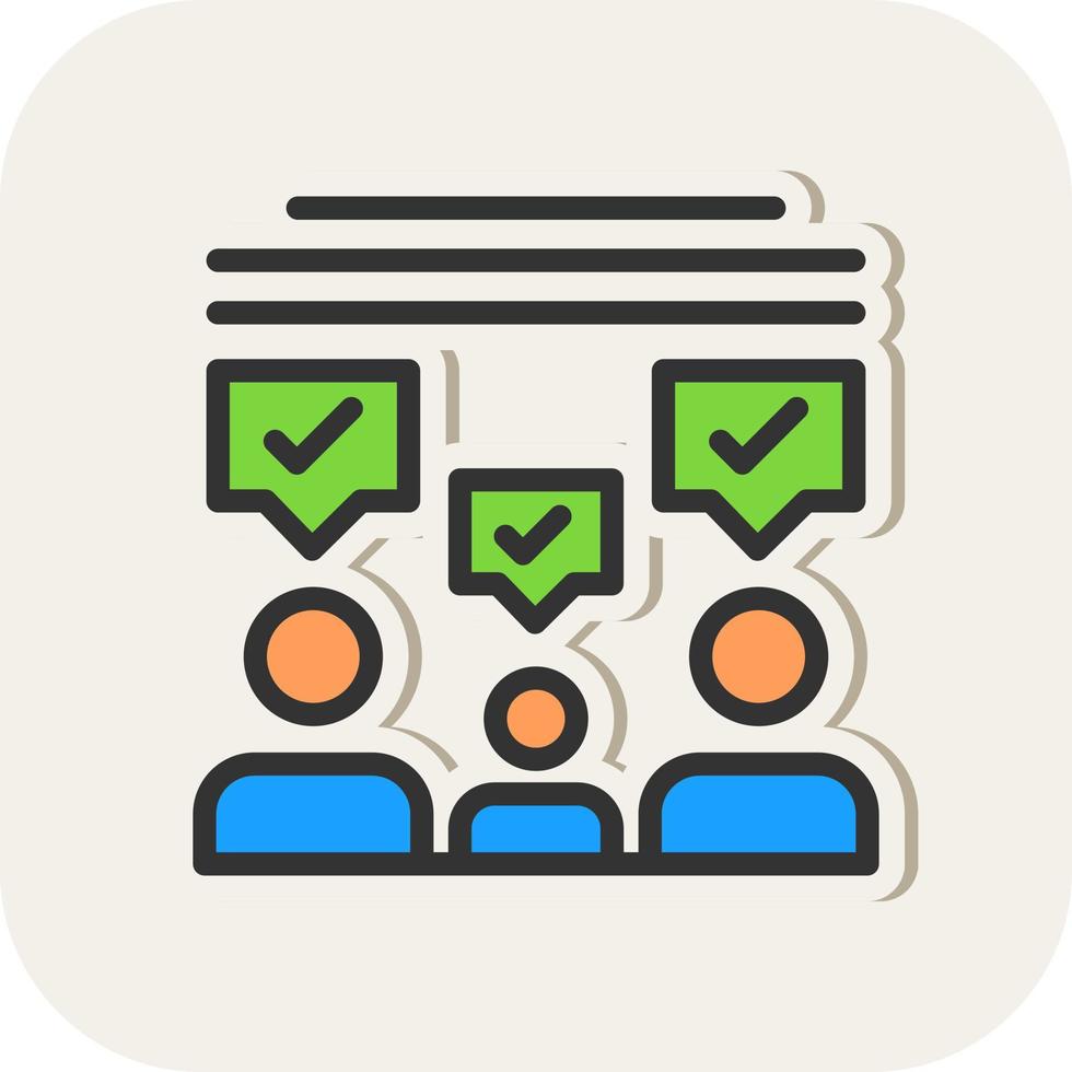 Audience Feedback Vector Icon Design