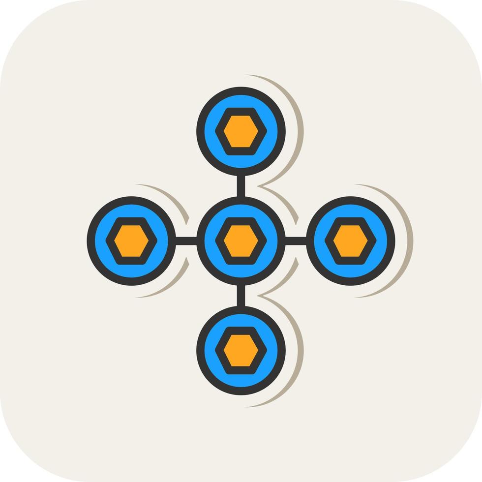 Biomolecular Interactions Vector Icon Design