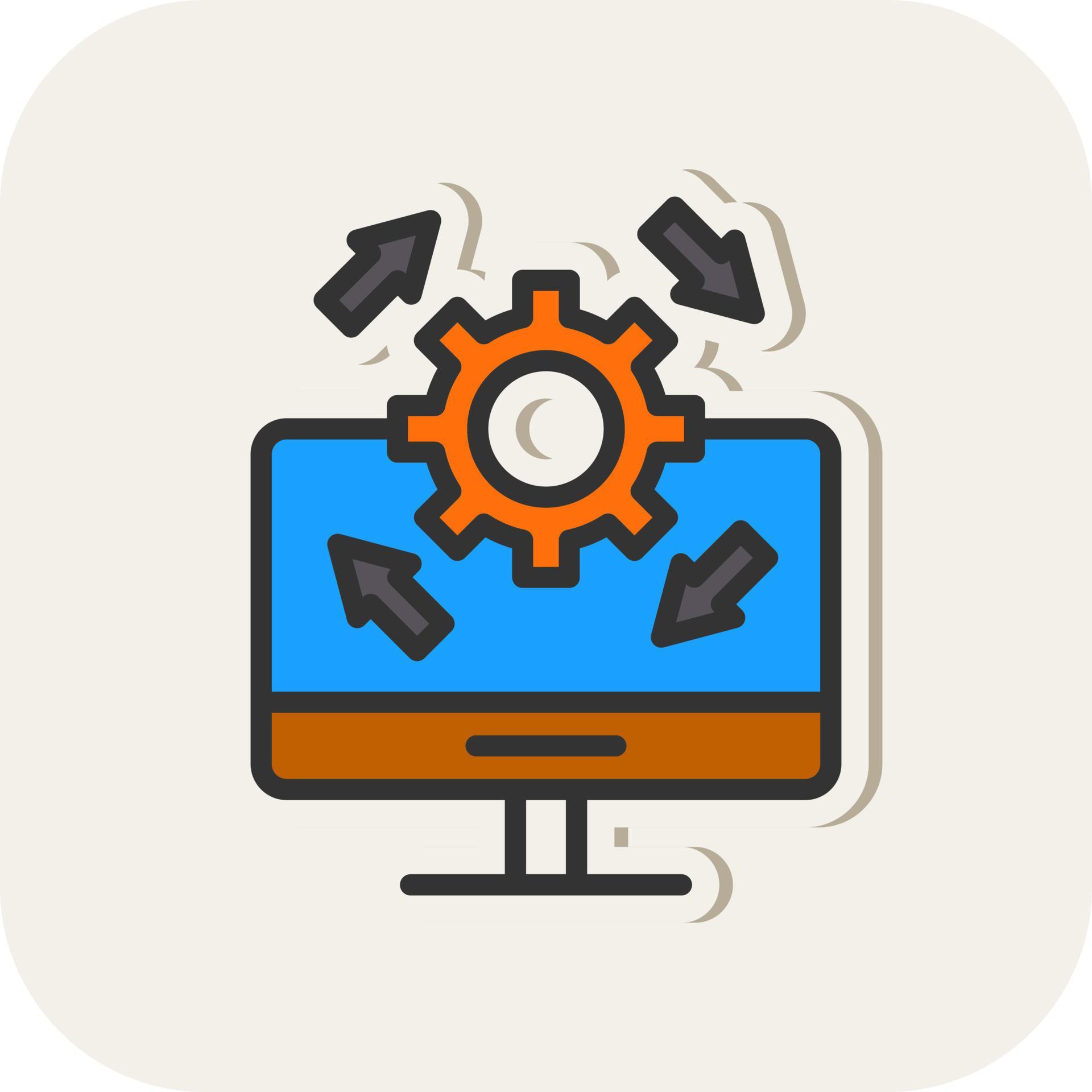Upgrade Desktop Vector Icon Design 20720833 Vector Art at Vecteezy