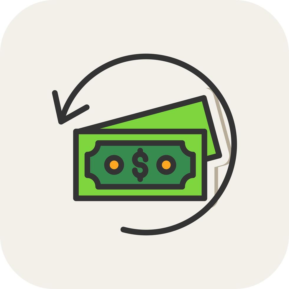 Refund Vector Icon Design