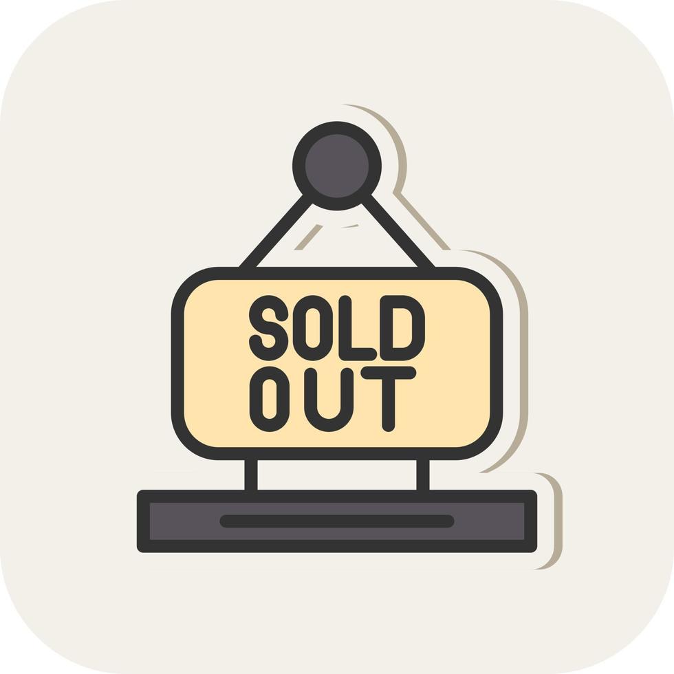 Sold Out Vector Icon Design